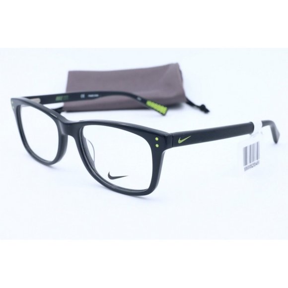 NIKE Other - New NIKE NK 5538 010 (2101) Square Black Eyeglasses Demo lens 49mm